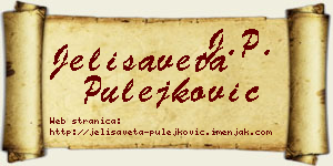 Jelisaveta Pulejković vizit kartica